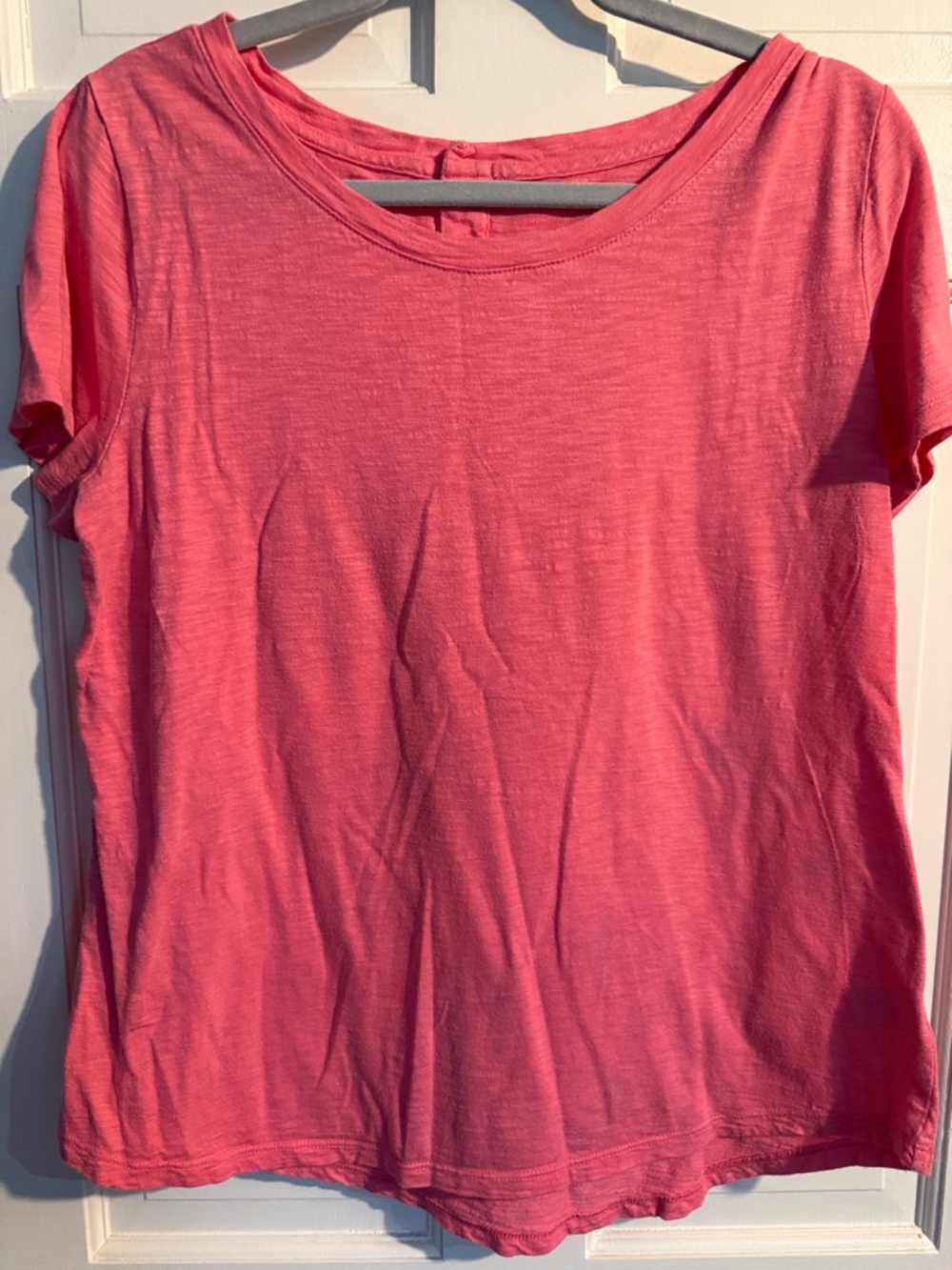 Talbots Coral Pink Short Sleeve Scoop Neck Tee